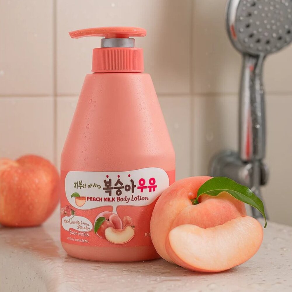 WELCOS KWAILNARA Strawberry Milk or Peach Body Lotion Korean Deep Hydration - Picture 10 of 10